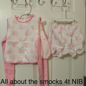 All about the smocks whale short set 4t